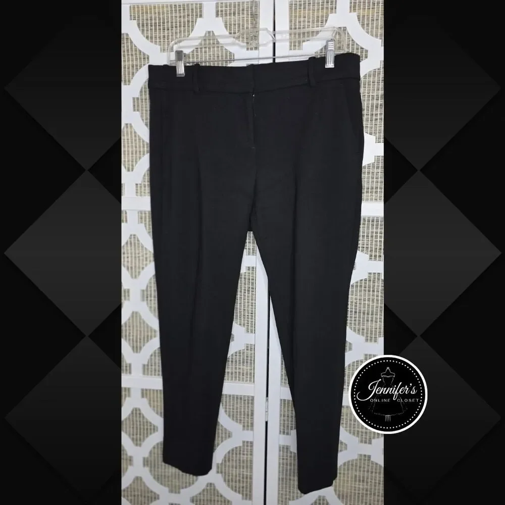 J. Crew Women's Black Cameron Style G9061 Cropped Dress Pants Size 10P